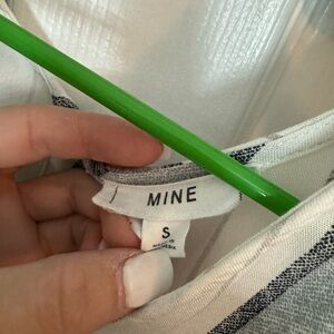 Striped cute summer tank buttons down back small